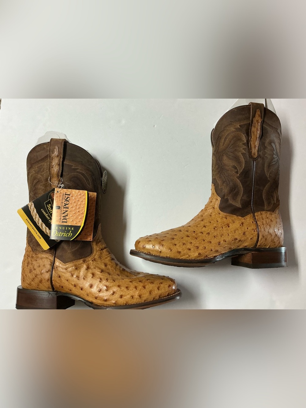 Dan Post Kershaw Men's Full-Quill Ostrich Boots/ size 10 EW